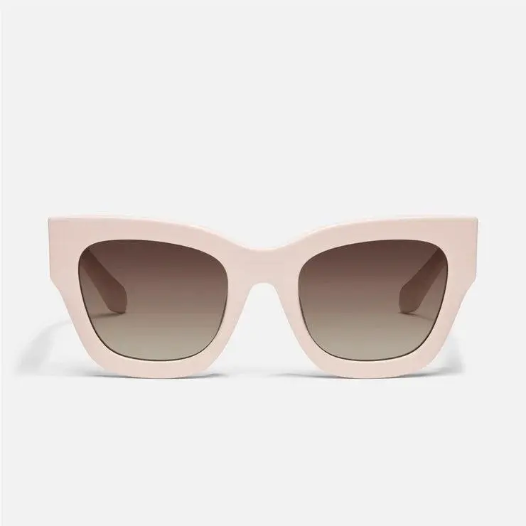 Quay By The Way Sunglasses - Champagne/brown