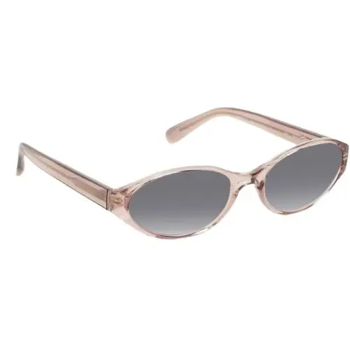 Quay Australia Aura Points Oval Polarized Sunglasses in Brown Doe 55mm 10 Option Silver Mirror Polar by QUAY