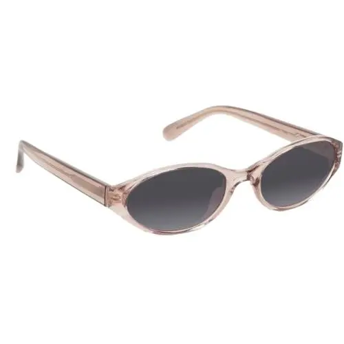 Quay Australia Aura Points Oval Polarized Sunglasses in Brown Doe 55mm 10 Option Smoke Grey Polar by QUAY