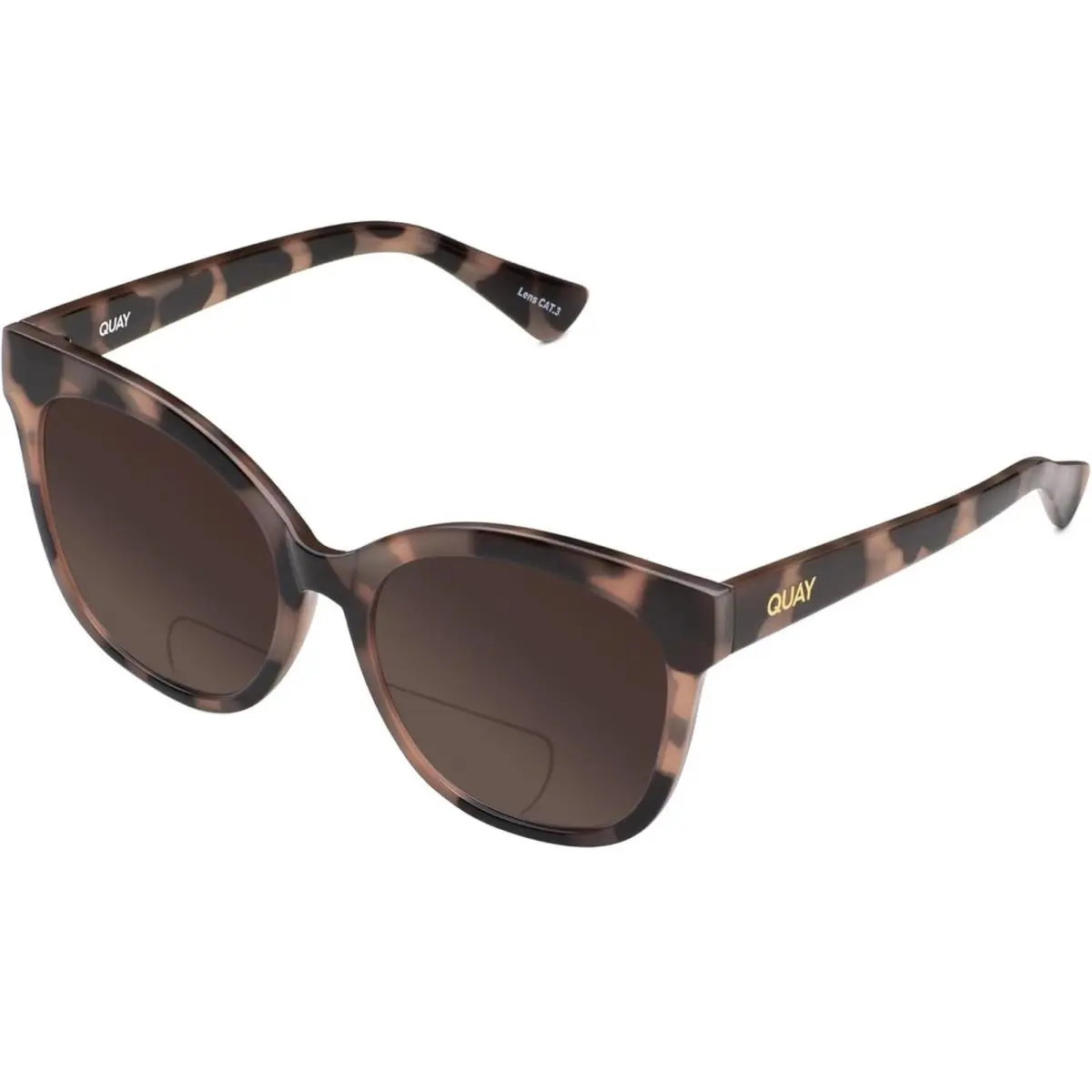 Quay It`s My Way Women`s Cat Eye Polarized Bi-focal Sunglasses in Black Tortoise Brown by QUAY