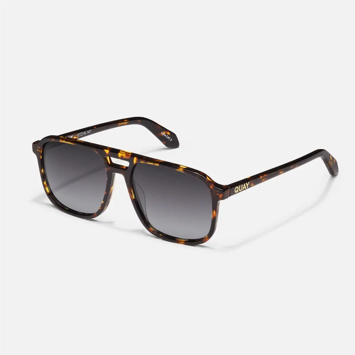 QUAY sunglasses - Tortoise, Frame: Multicolor, Lens: Grey