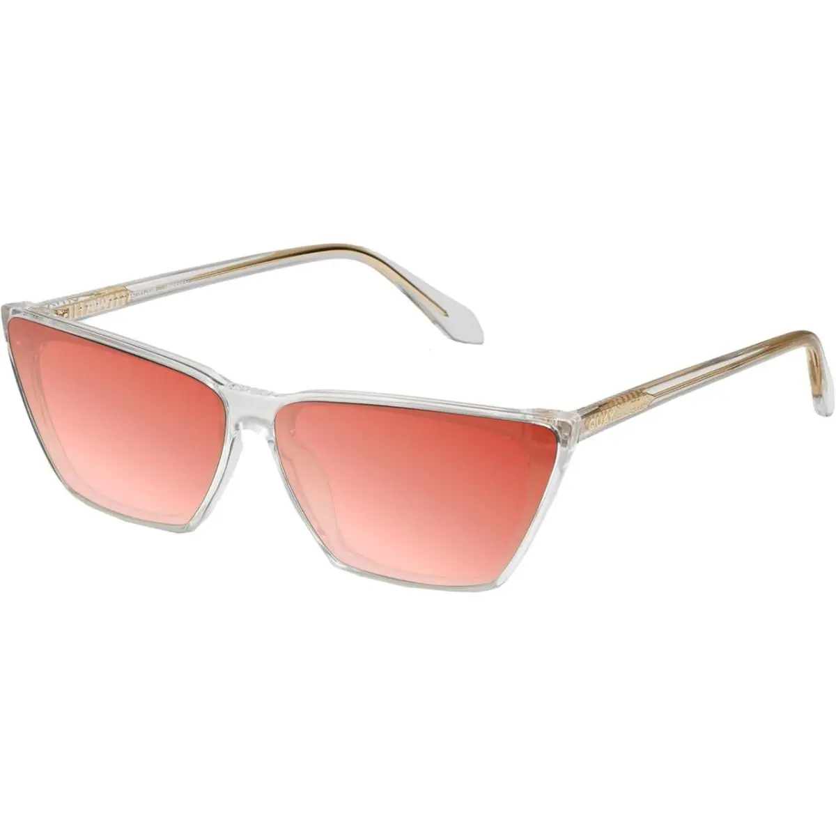 Quay Bad Habit Women`s Cat Eye Polarized Sunglasses Clear 65mm Choose Lens Color Grey Gradient NON-Polar by QUAY