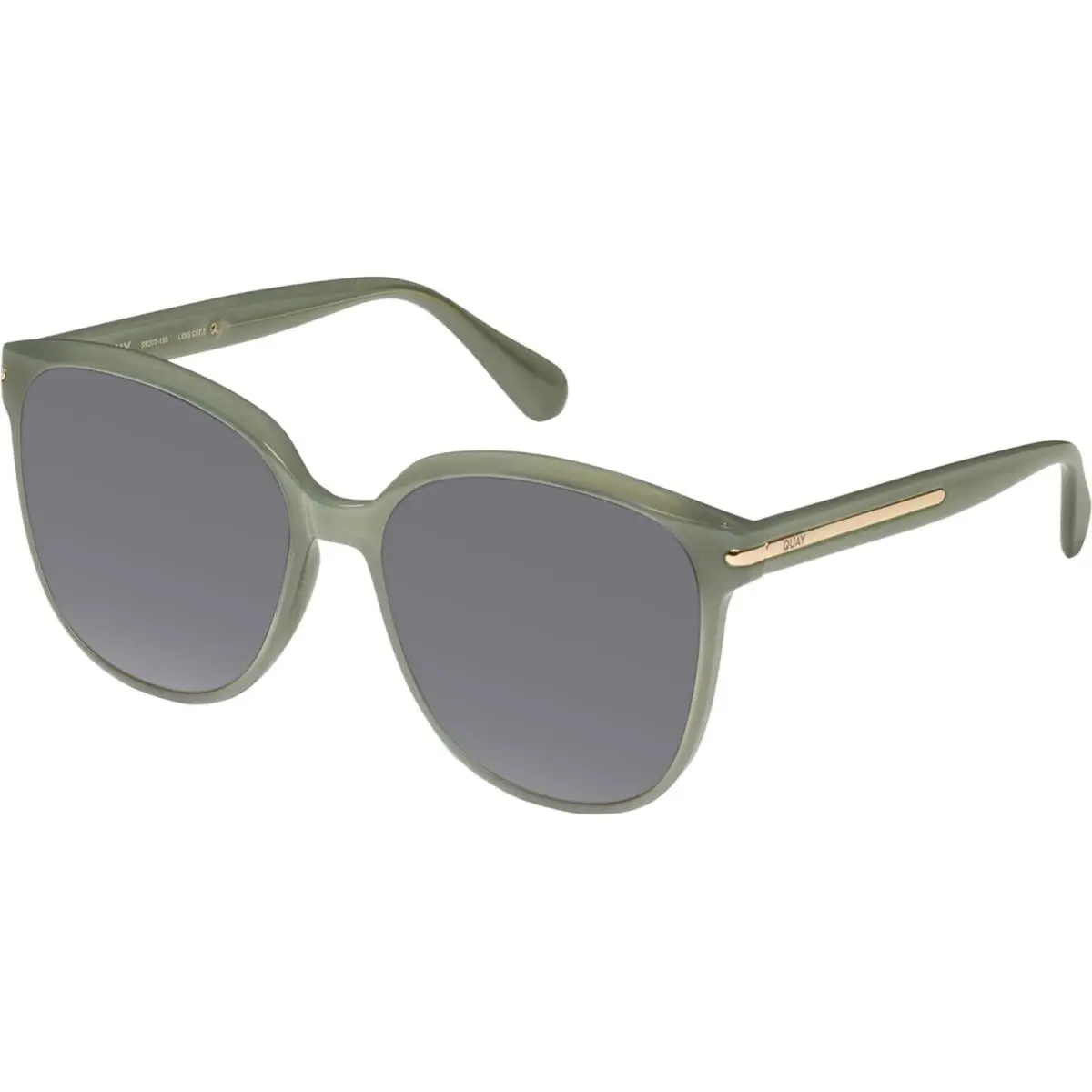 Quay Rent Free Women Panthos Polarized Sunglasses Jade Green 59mm 4 Lens Options Silver Mirror Polar by QUAY