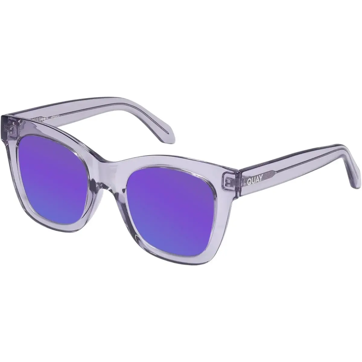 Quay After Hours Lady Cateye Polarized Sunglasses Sweet Pea Lilac 51mm 10 Option Purple Mirror Polar by QUAY