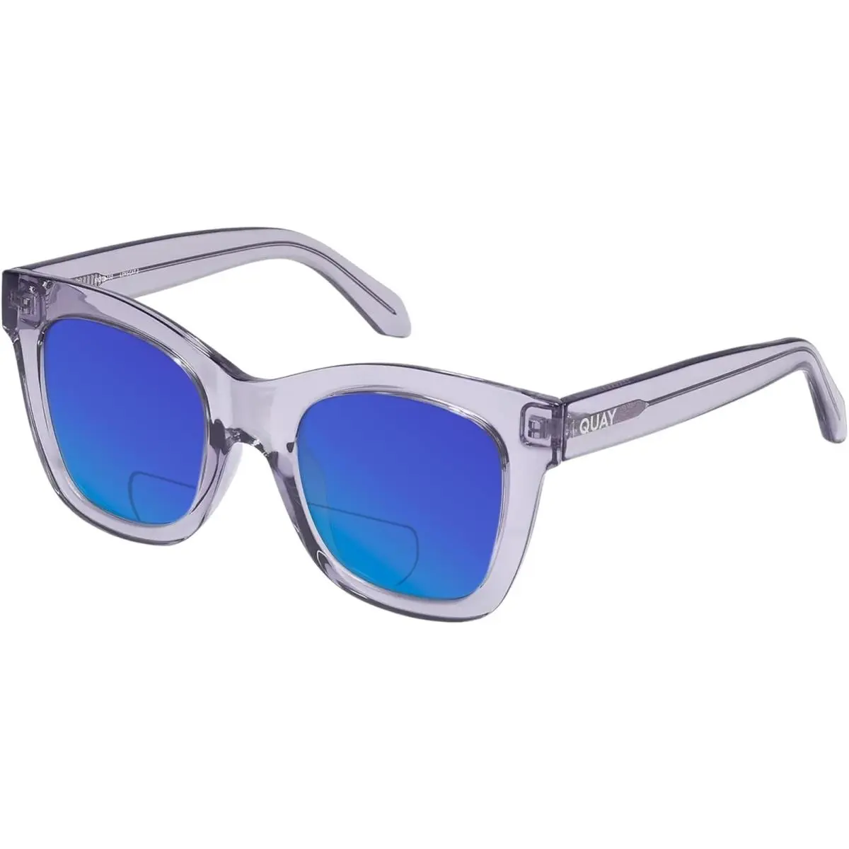 Quay After Hours Women`s Cat Eye Polarized Bi-focal Sunglasses in Sweet Pea Lila