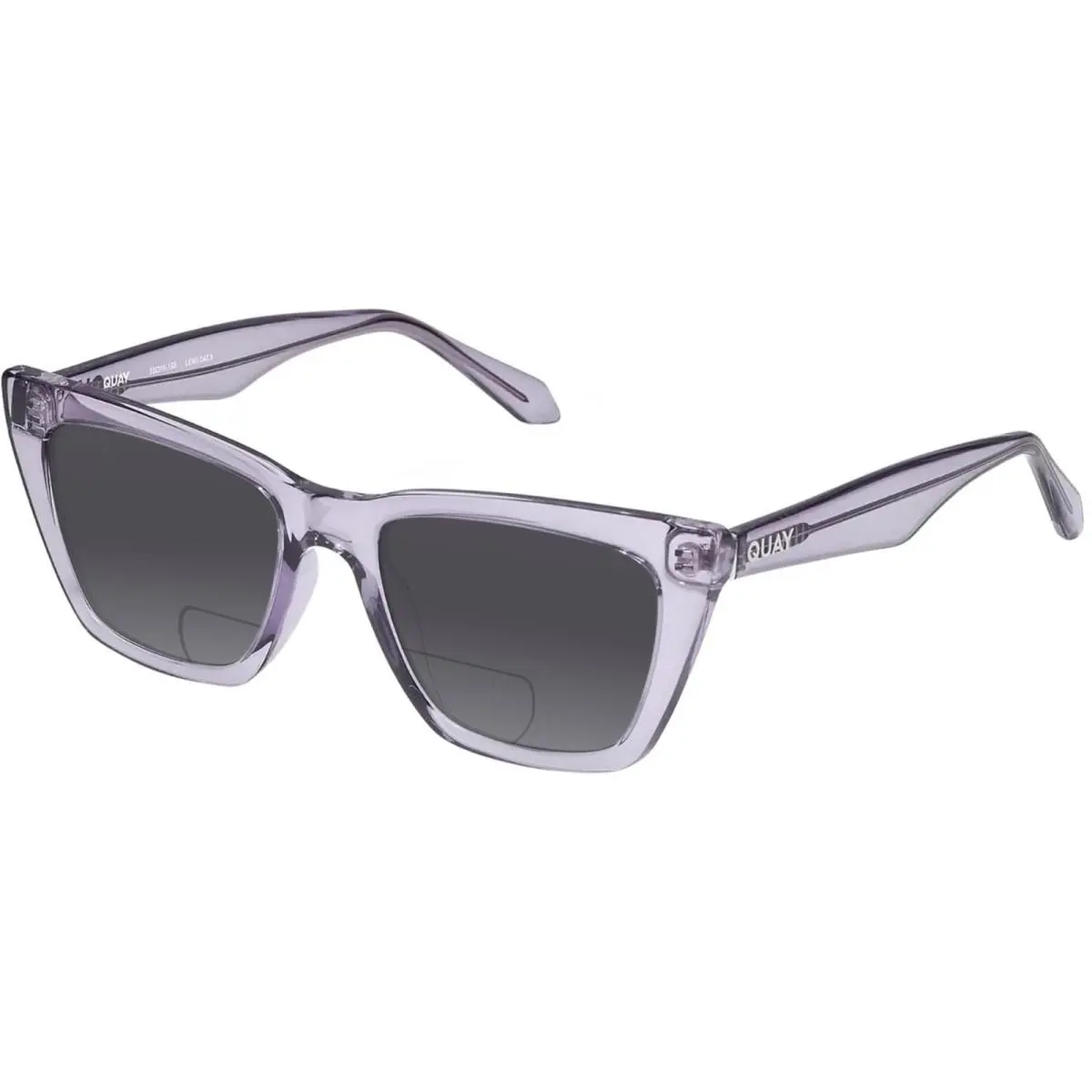 Quay Call The Shots Cateye Polarized Bi-focal Sunglasses in Sweet Pea Lilac 54mm Grey by QUAY