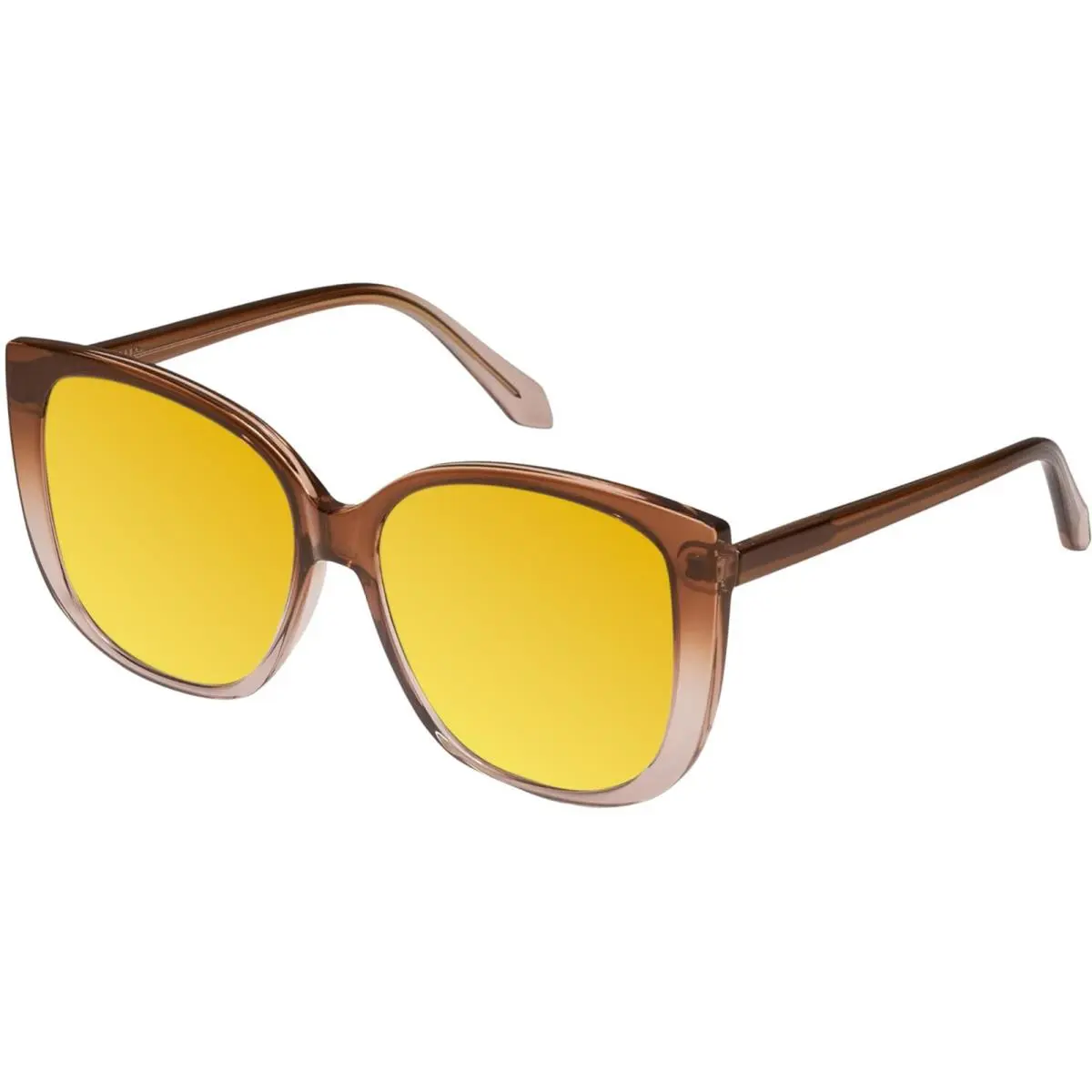 Quay Ever After Women Cat Eye Polarized Sunglasses Brown Doe 58mm 4 Lens Options Gold Mirror Polar by QUAY