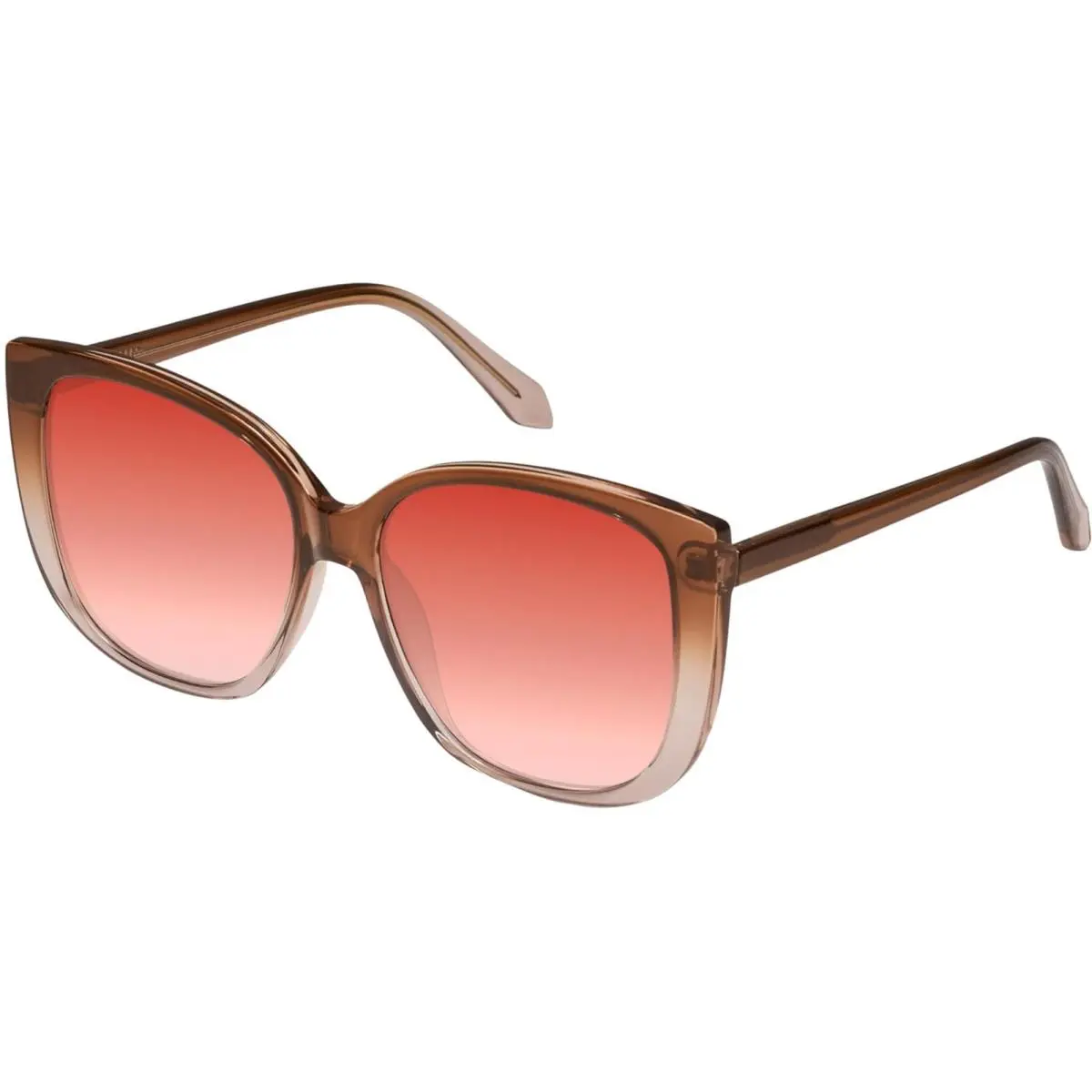 Quay Ever After Women Cat Eye Polarized Sunglasses Brown Doe 58mm 4 Lens Options Red Mirror Polar by QUAY