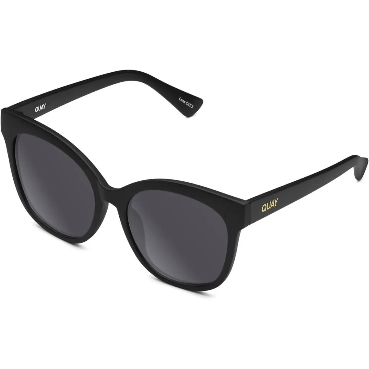 Quay It`s My Way Women`s Cat Eye Polarized Sunglasses Matte Black 59mm 10 Option Grey Gradient NON-Polar by QUAY