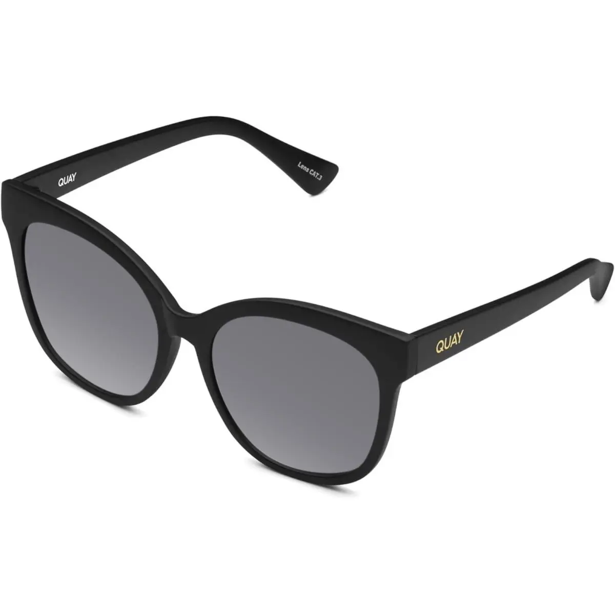 Quay It`s My Way Women`s Cat Eye Polarized Sunglasses Matte Black 59mm 10 Option Silver Mirror Polar by QUAY