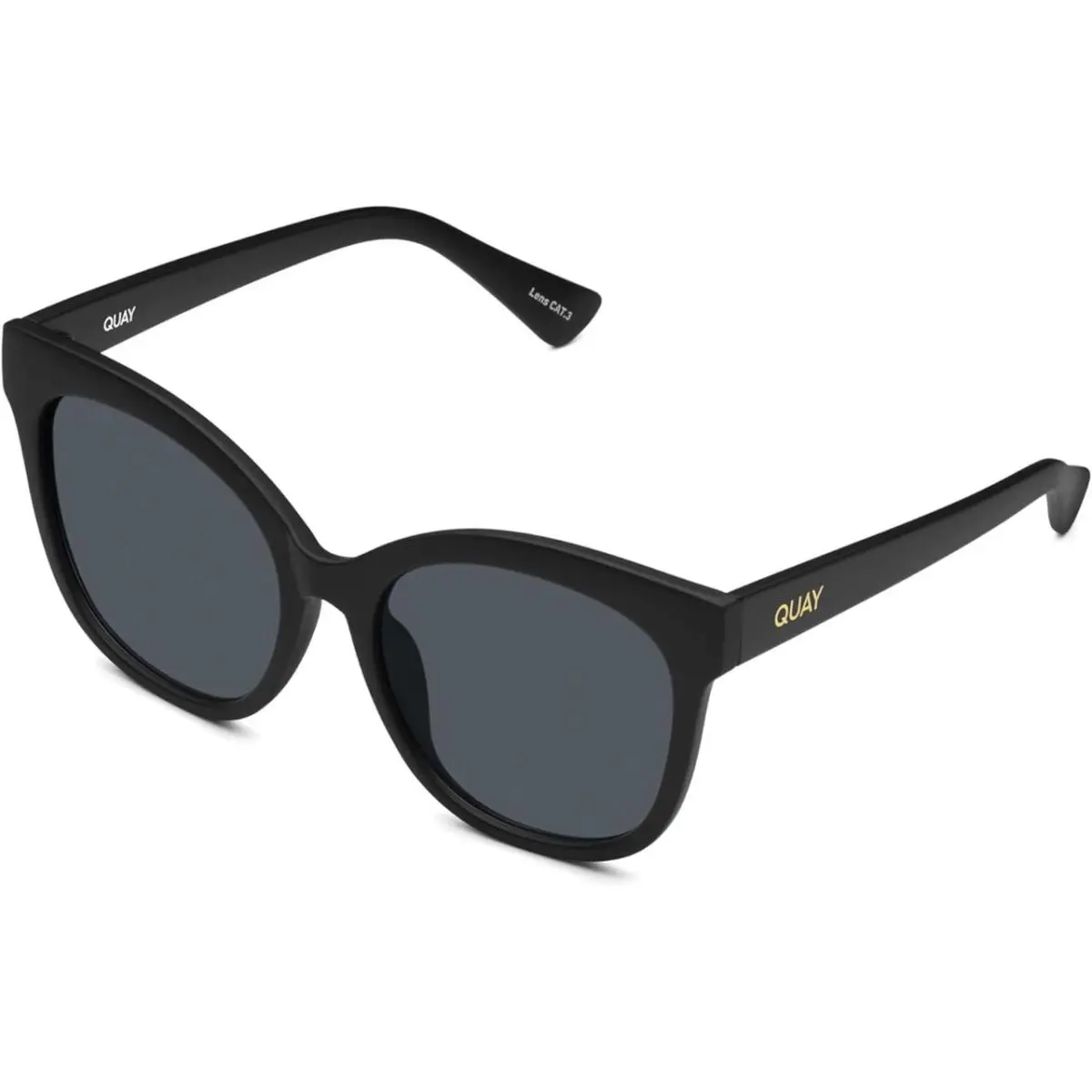 Quay Australia It`s My Way Womens Cat Eye Sunglasses Matte Black/smoke Grey 59mm