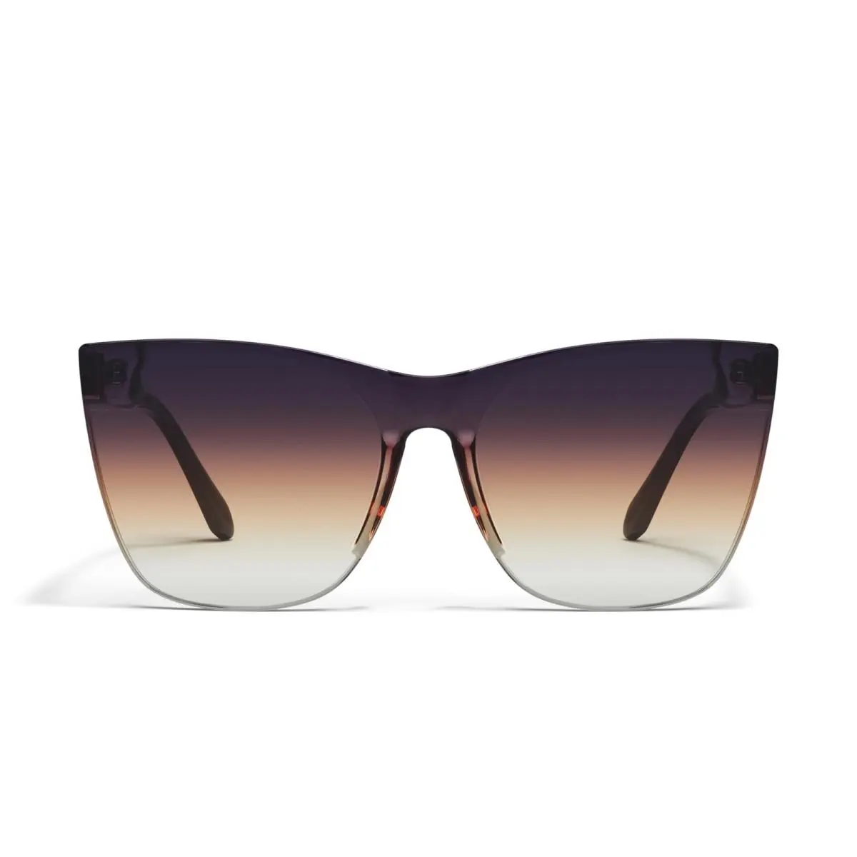 Quay - Womens Sunglasses Cat Eye Lenses with UV Protection Come Thru Black