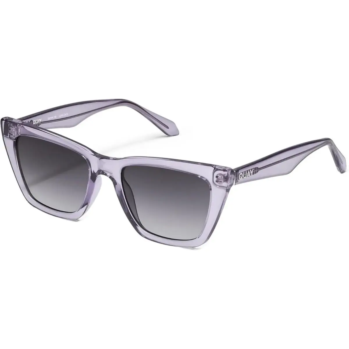 Quay Australia Call The Shots Cat Eye Sunglasses Sweet Pea Lilac/smoke Grey 54mm