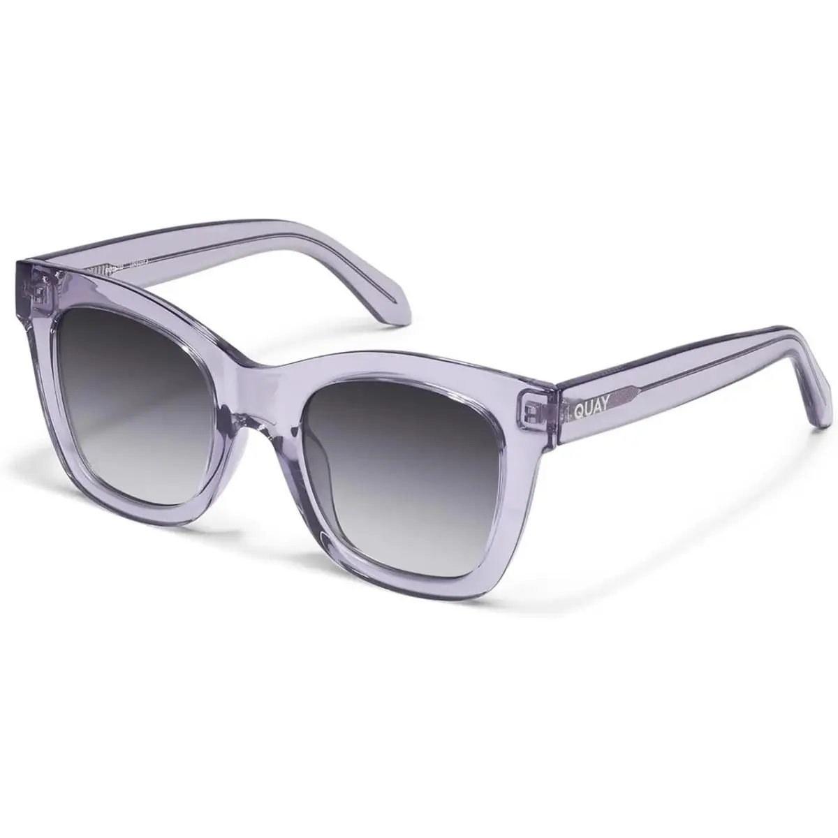 Quay Australia After Hours Cat Eye Sunglasses in Sweet Pea Lilac/smoke Grey 51mm