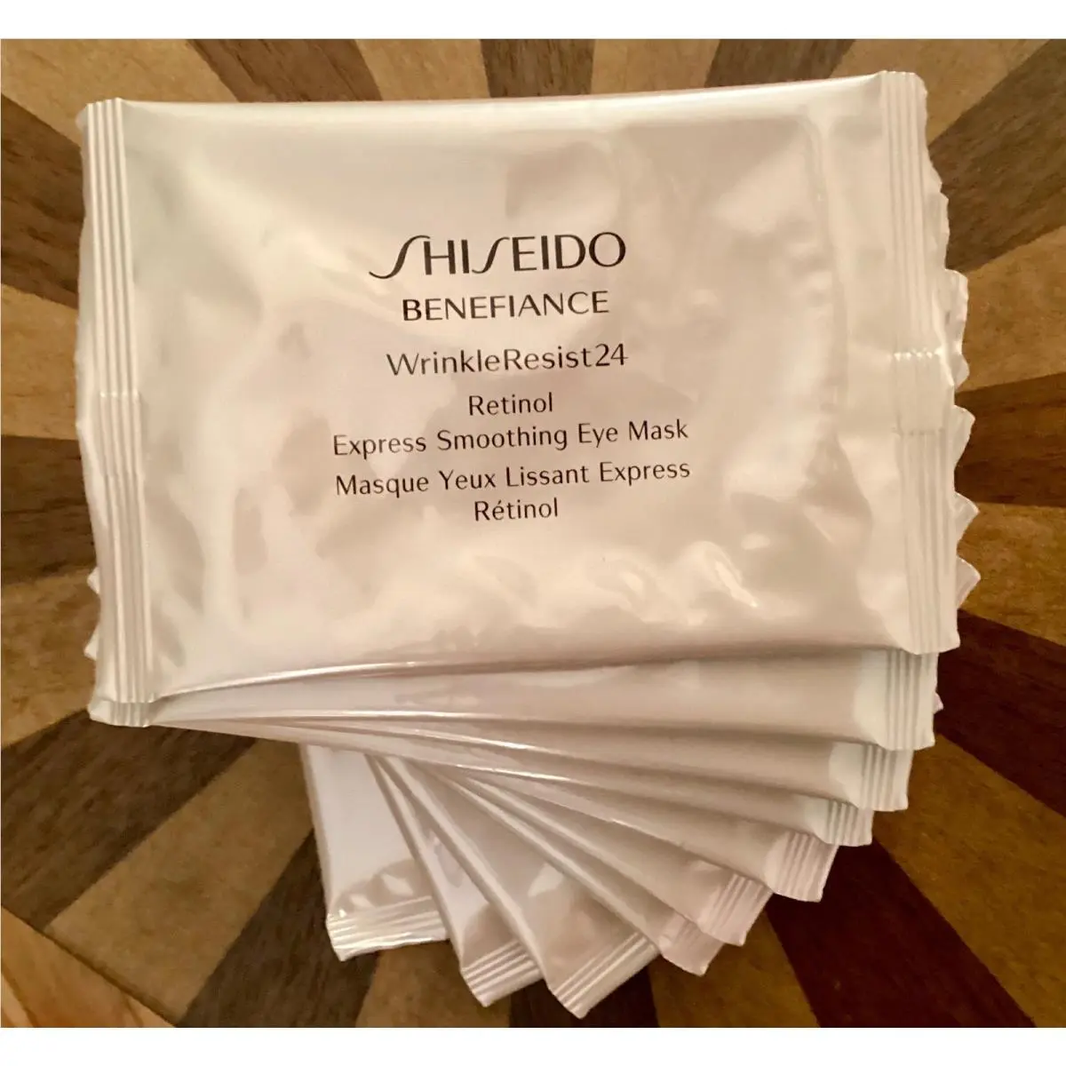 10 Shiseido Benefiance WinkleResist24 Retinol Express Smoothing Eye Masks