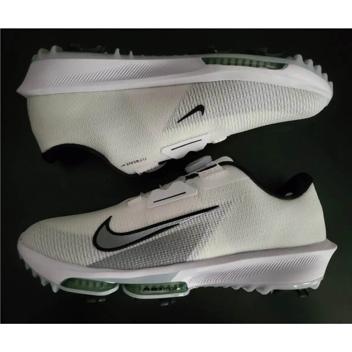 Nike Infinity Tour Boa 2 Wide White Silver Golf Shoes FN6730 100 Size 10.5 W