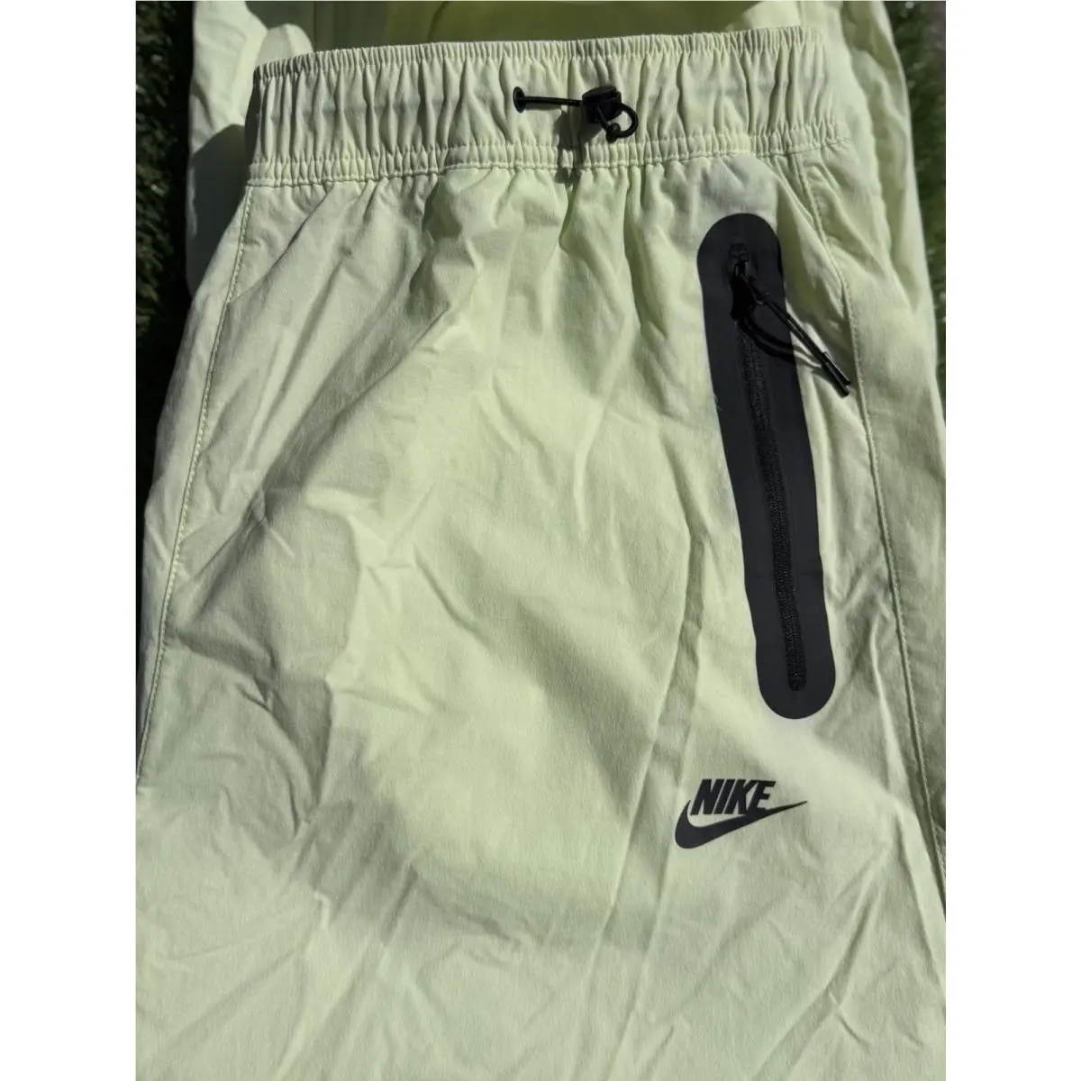 Nike clothing - Nike Tech Men`s Dri-FIT Woven Pants - IU6966-360 - Liquid Lime 2
