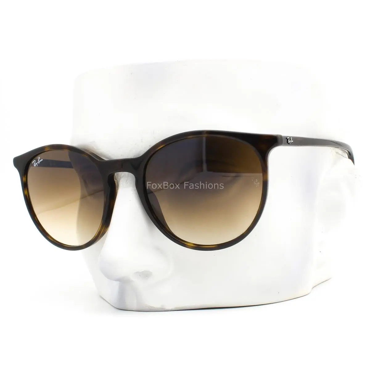 Ray-ban Sunglasses RB 2204 902/51 Polished Brown Tortoise Glass Lens 51mm W/case