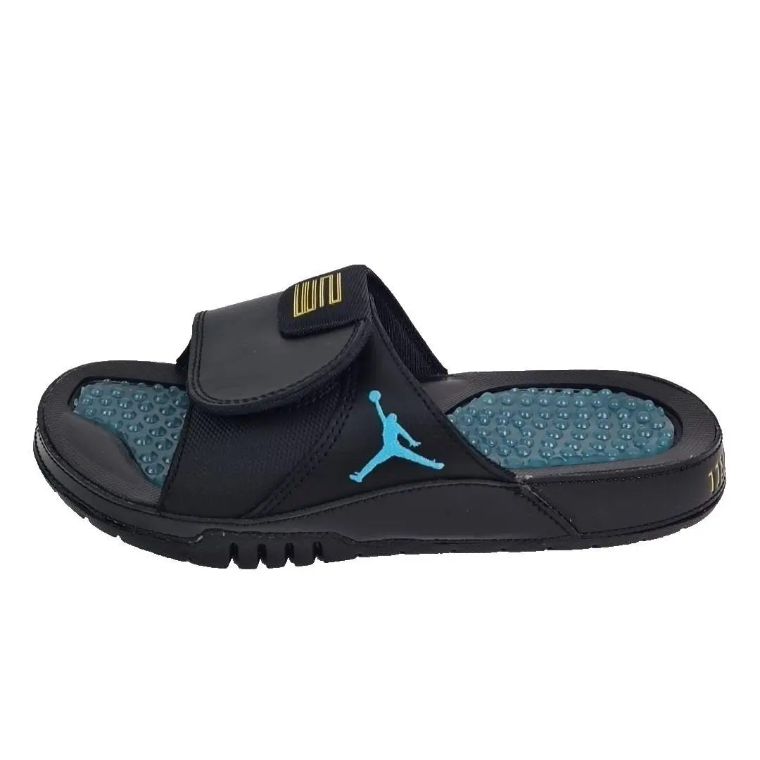 Nike Men`s Air Jordan FN2452 047 Hydro XI Sandal Black Gamma Blue Sz 8