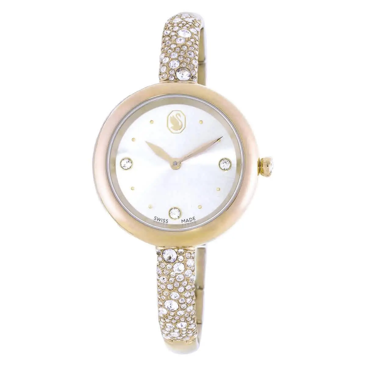 Sublima Quartz Crystal Ladies Bangle Watch 5734635 by Swarovski