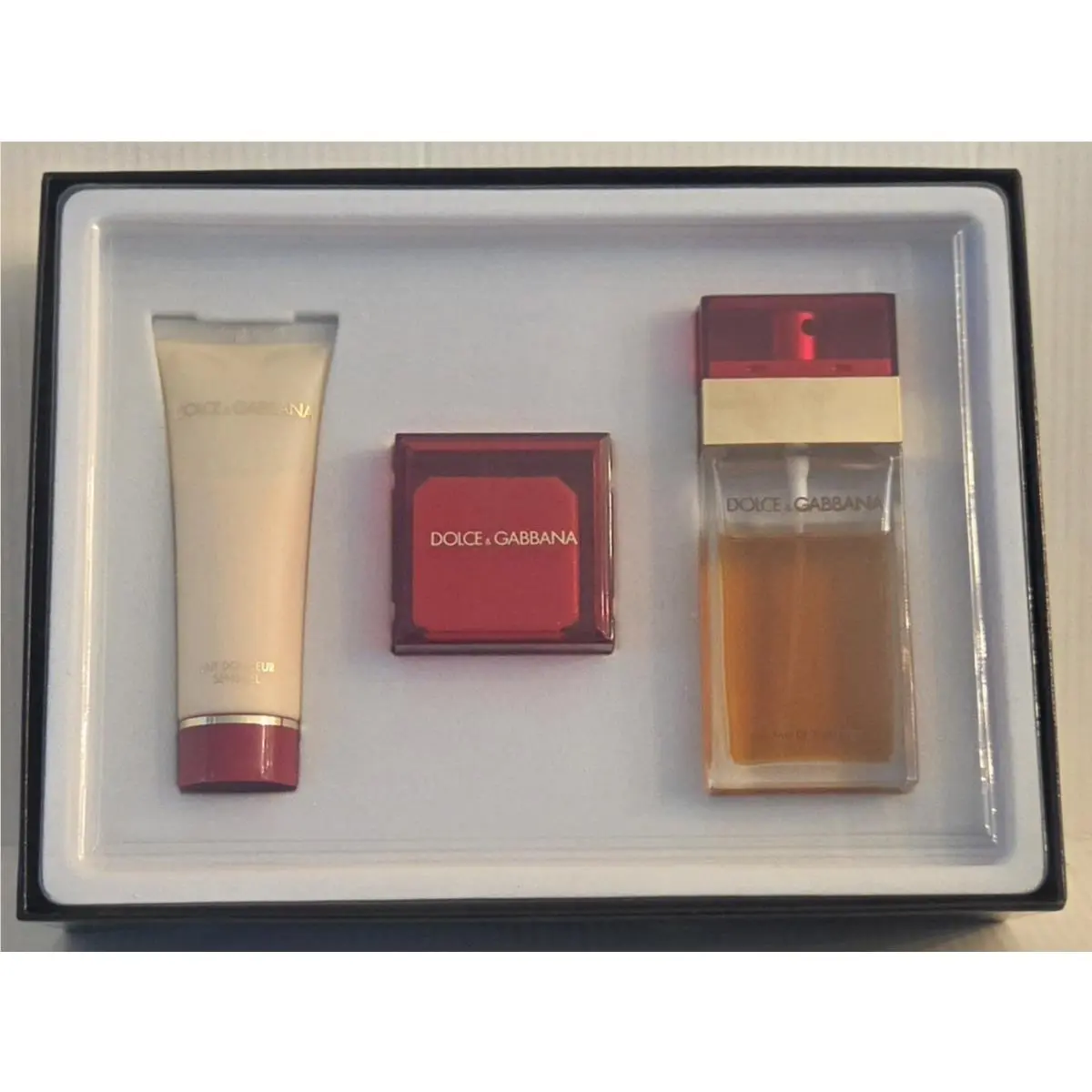 Dolce Gabana 3-Pc 1.7 Fl Oz Edp Spray Soap Body Milk AS Shown