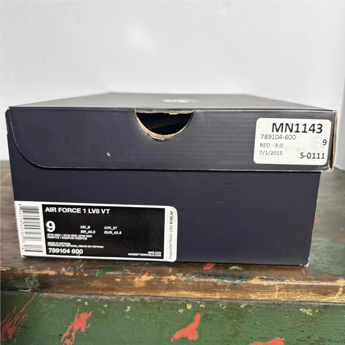 Nike shoes - Nike Air Force 1 Low - Air Force - Red (UPC: 0885179447272) 5