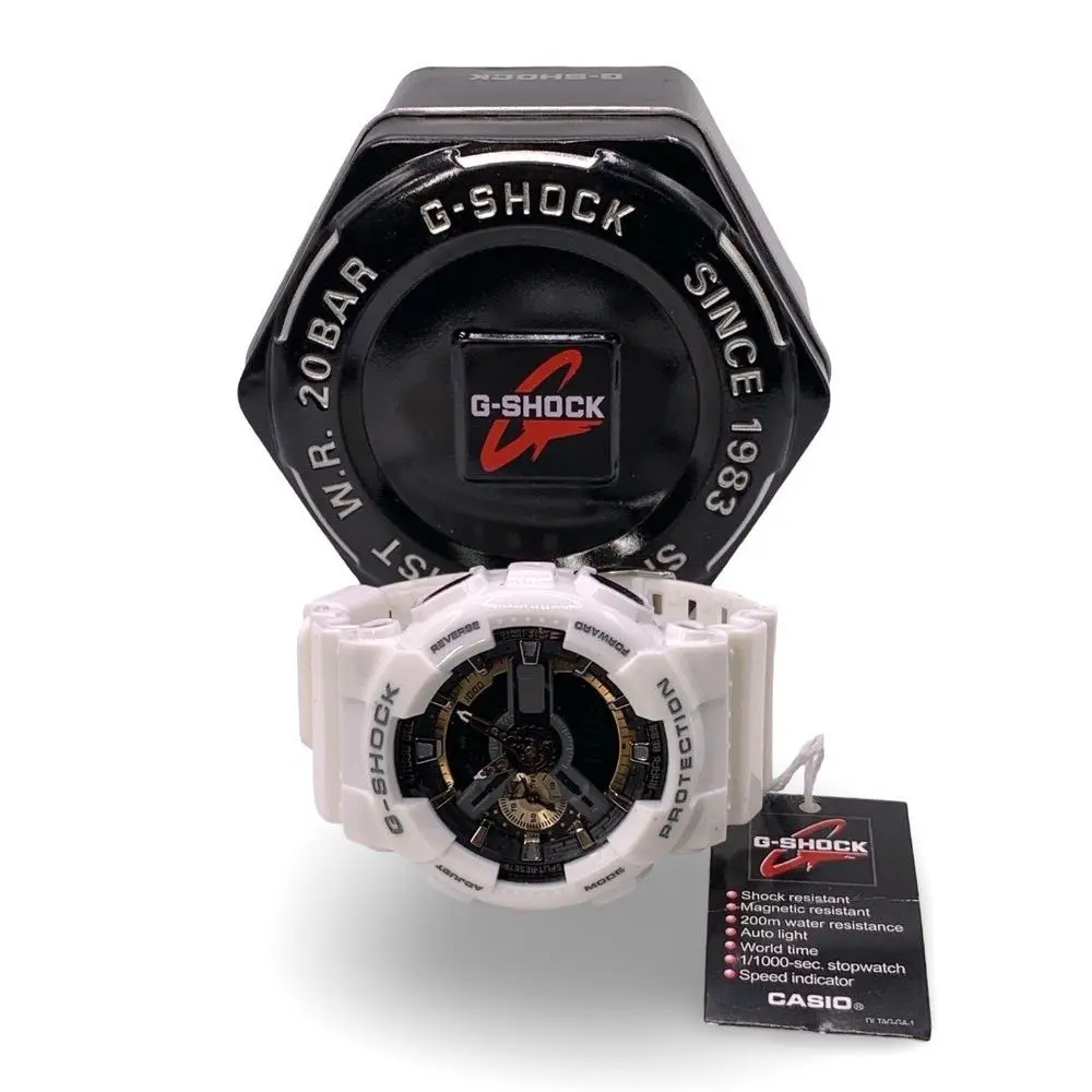 G-shock GA-110RG Men’s Wristwatch Rose Gold / Gloss White – by Casio