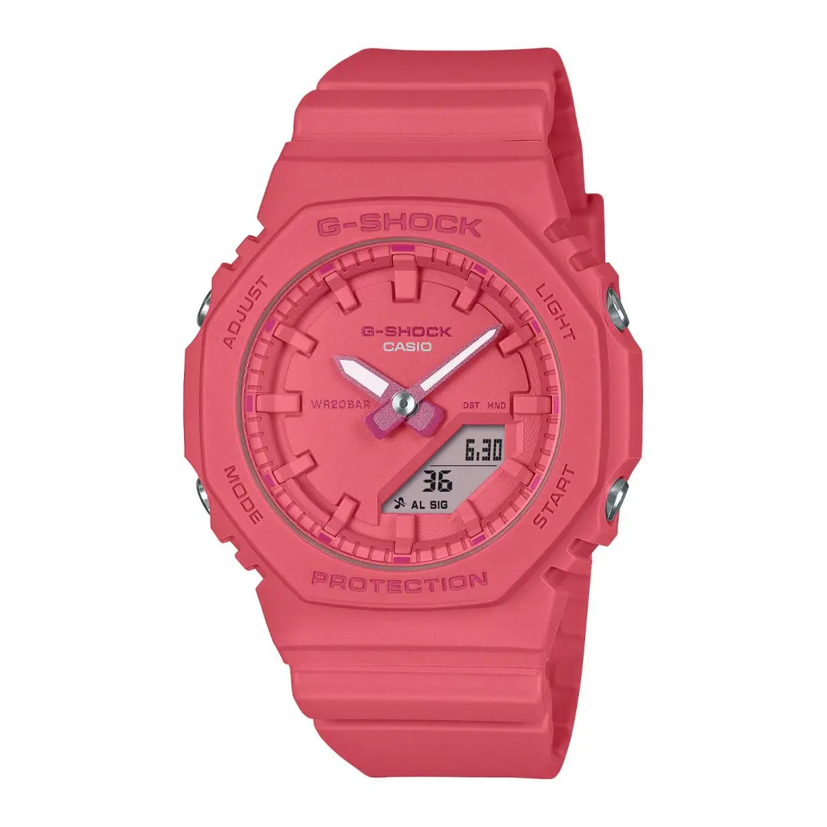 Women`s Casio G-shock Shock Resistant Pink Analog Digital Watch GMA-P2100PP-4A