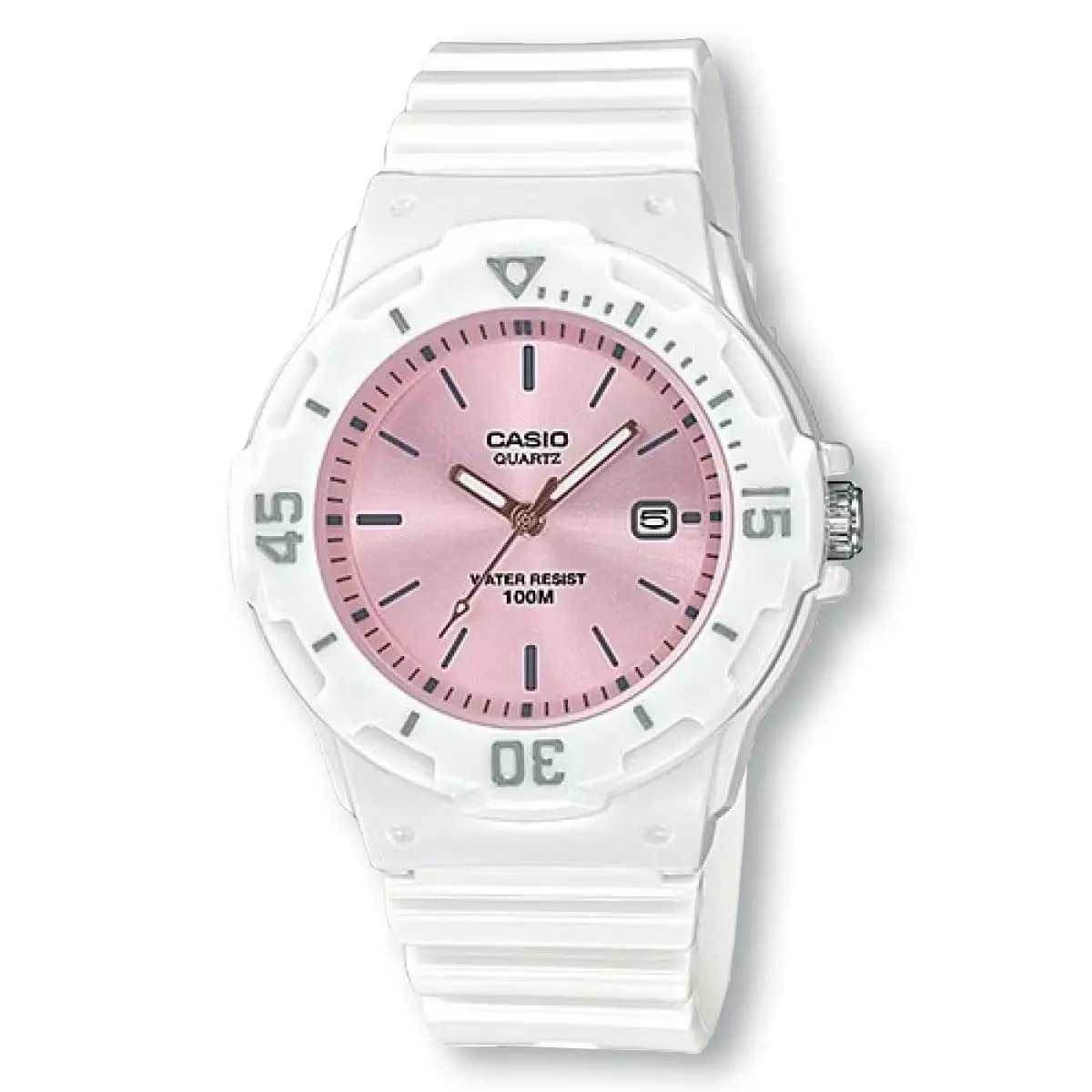 LRW200H-4E3 Dive Style Watch Metallic Pink/white by Casio