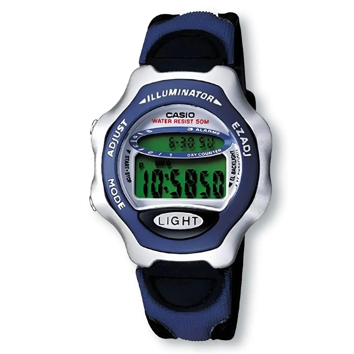 LW24HB-2BV Illuminator Digital Watch Blue and Black Strap Watch by Casio