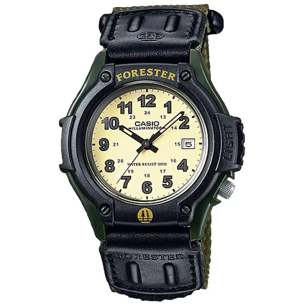 Men`s Field Watch with Green Nylon Band - FT-500WC-3BV by Casio