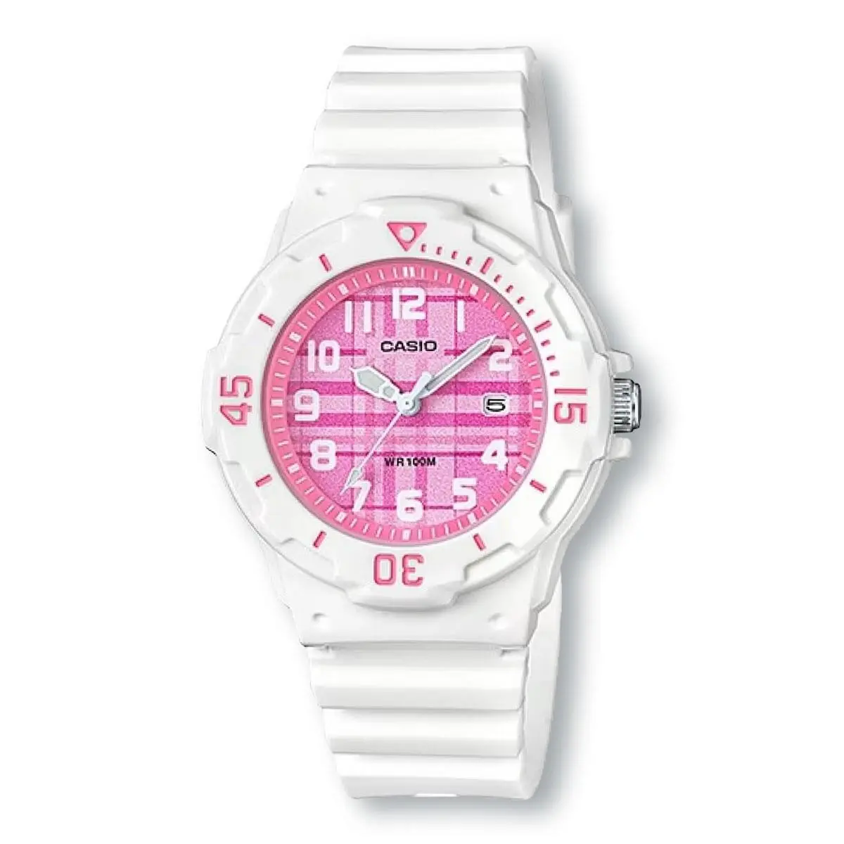 Casio LRW200H-4C Dive Style Watch Pink/white