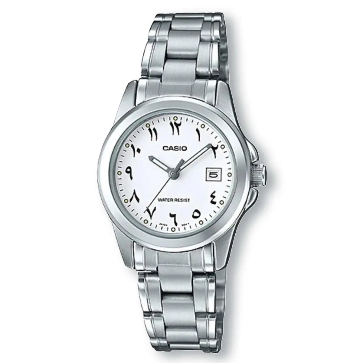 LTP1215A-7B3 Analog Arabic Dial Silver Watch by Casio