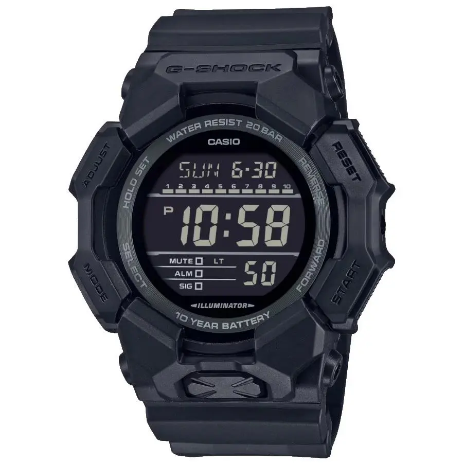 G-shock Digital Black Bio-based Resin Watch GD-010-1A1 by Casio