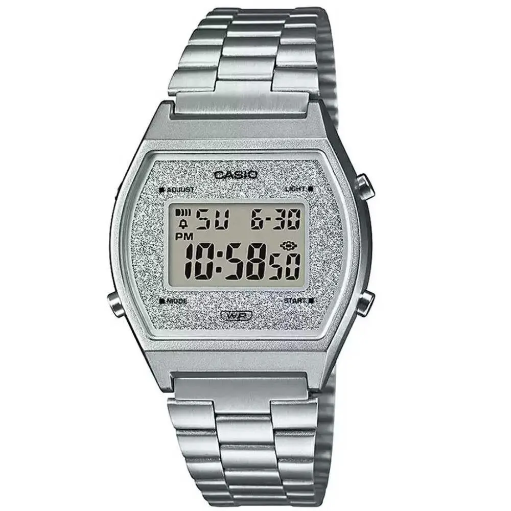 Casio Silver Glitter Women`s Classic Style Digital Watch B640WDG-7