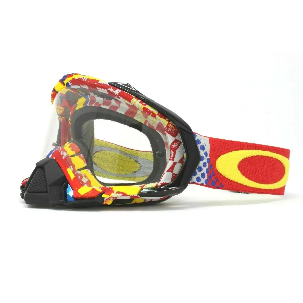 Oakley Goggles Mayhem Pro MX OO7051 03 Mosh Pit RB W/clear Anti-fog Lens