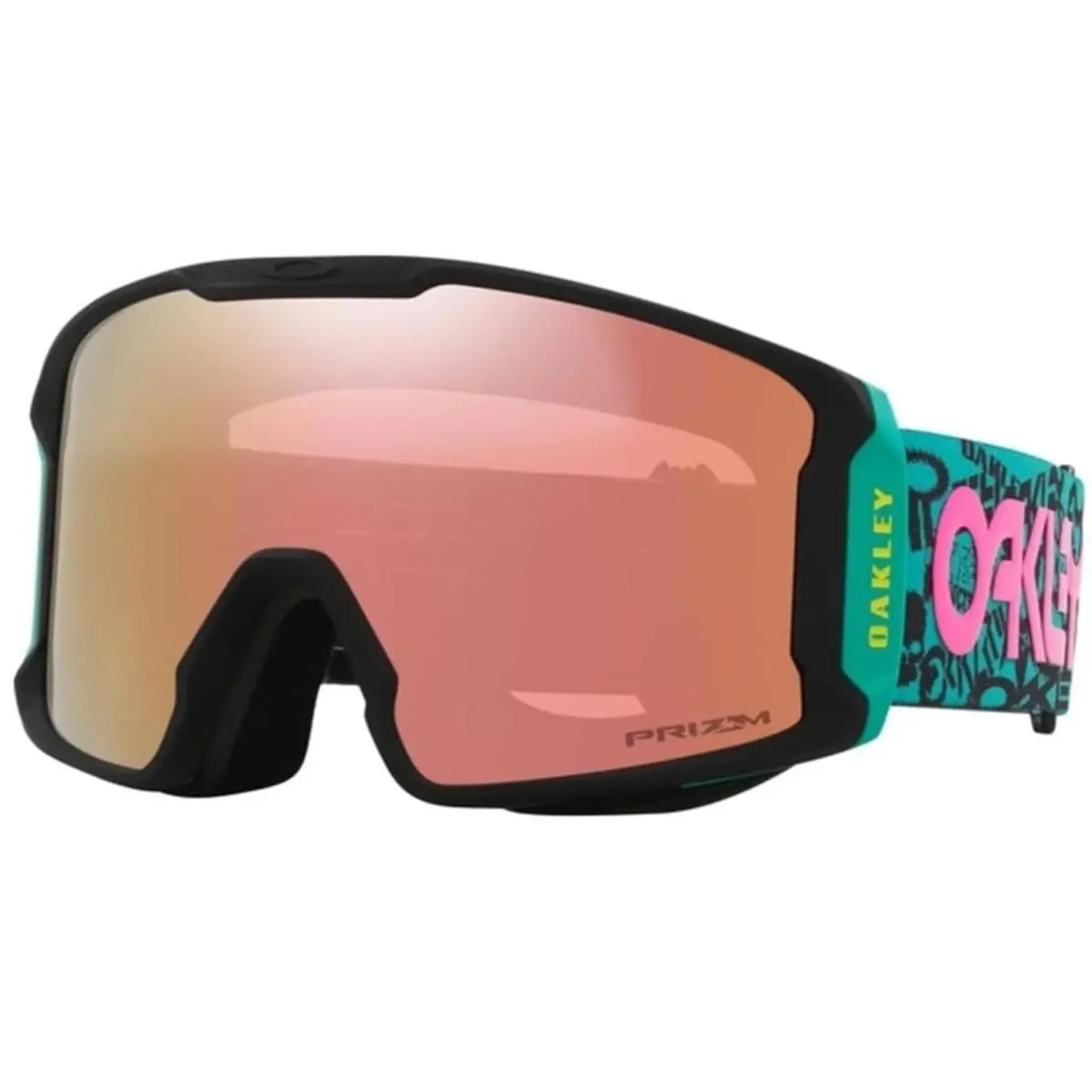 Oakley Line Miner L Snow Goggles-logo Collage-prizm Rose Gold Lens