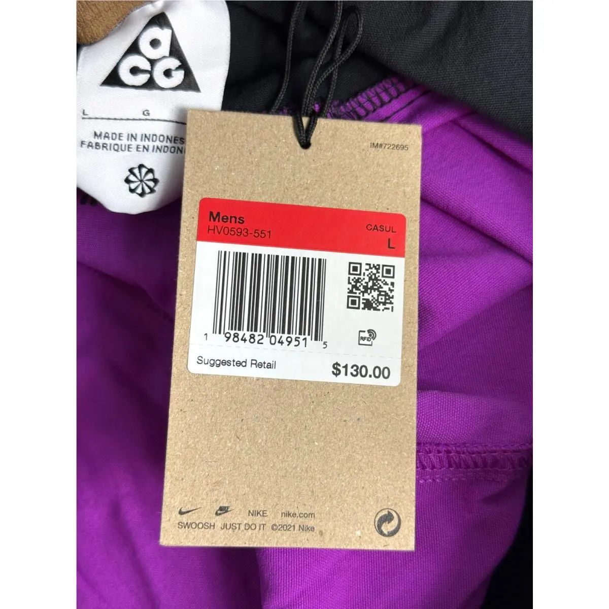 Nike clothing - Nike ACG Smith Summit - ACG Smith Summit - HV0593 - Purple (UPC: 198482040628) 8
