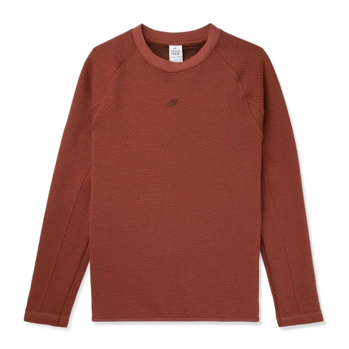 S Nike Sportswear Nsw Therma-fit Adv Tech Pack Engineered Fleece Crew Sweater - Redstone / Oxen Brown