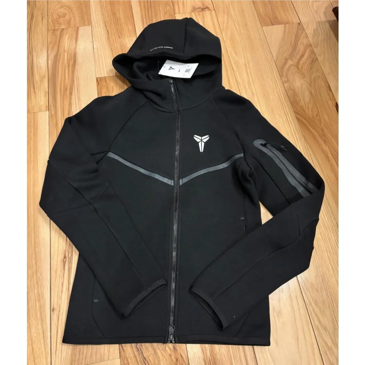 Nike Kobe Tech Fleece Windrunner Black White IB2713 010 Men`s Xxs