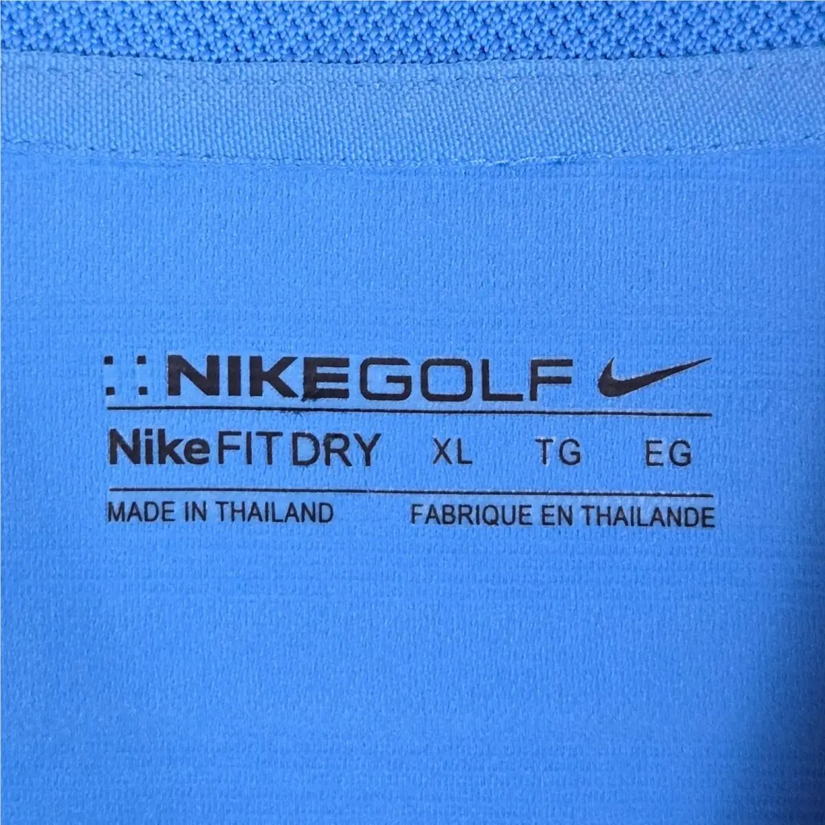 Nike clothing - short sleeve collared stretchy golf casual tennis UV sun protection button up front down sport shirt chest length performance wicking swoosh logo dri dry fit disney cruise line walt disney mickey - Blue 9