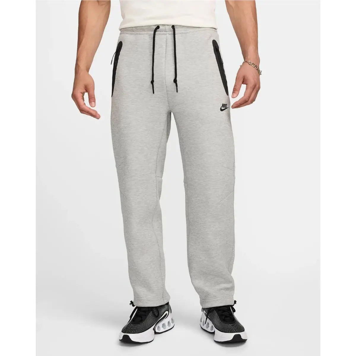 Nike Tech Fleece Open Hem Grey Pants HJ6533-063 Men`s Size Xxl