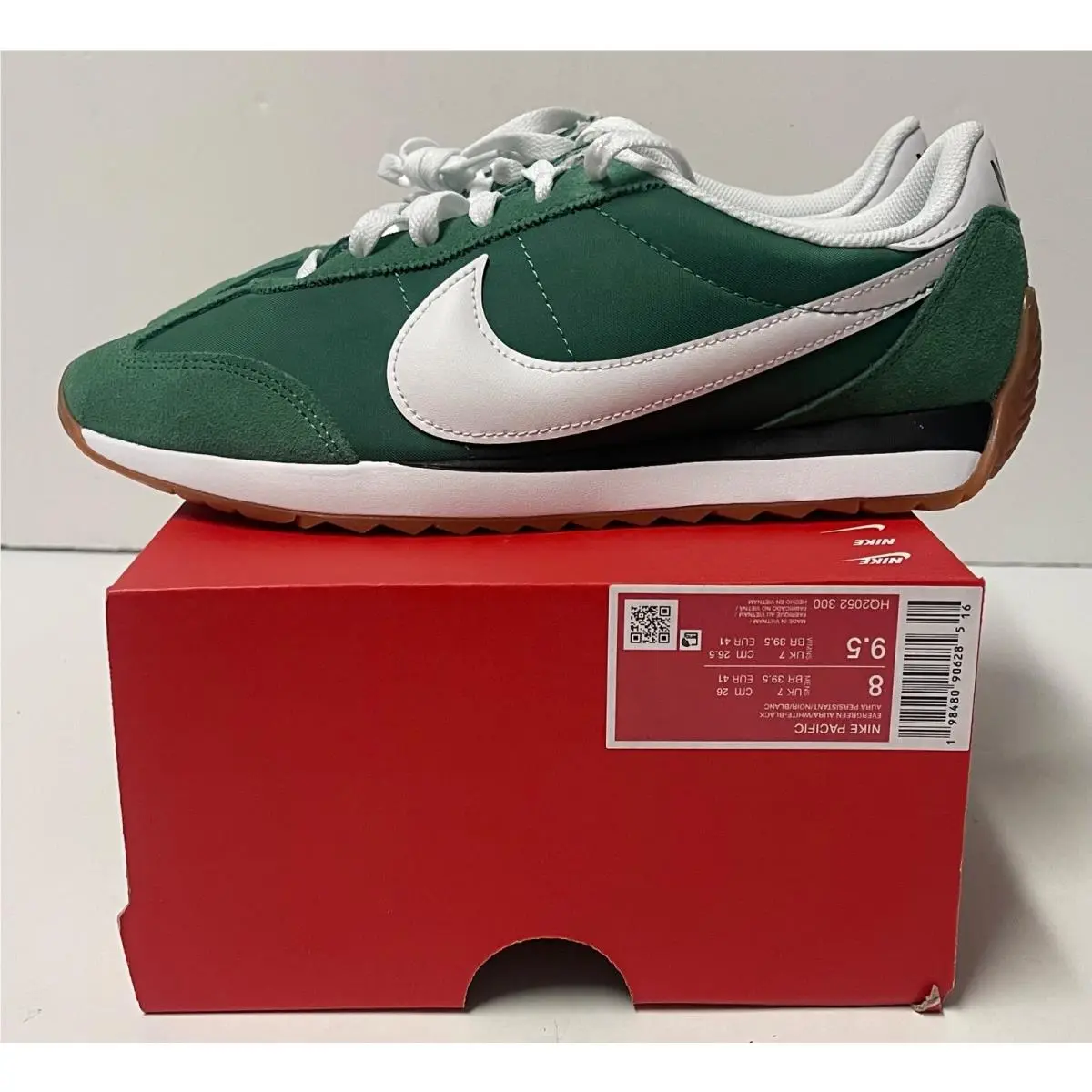 Nike Pacific HQ2052-300 Low Cut Green White Men`s Size 8