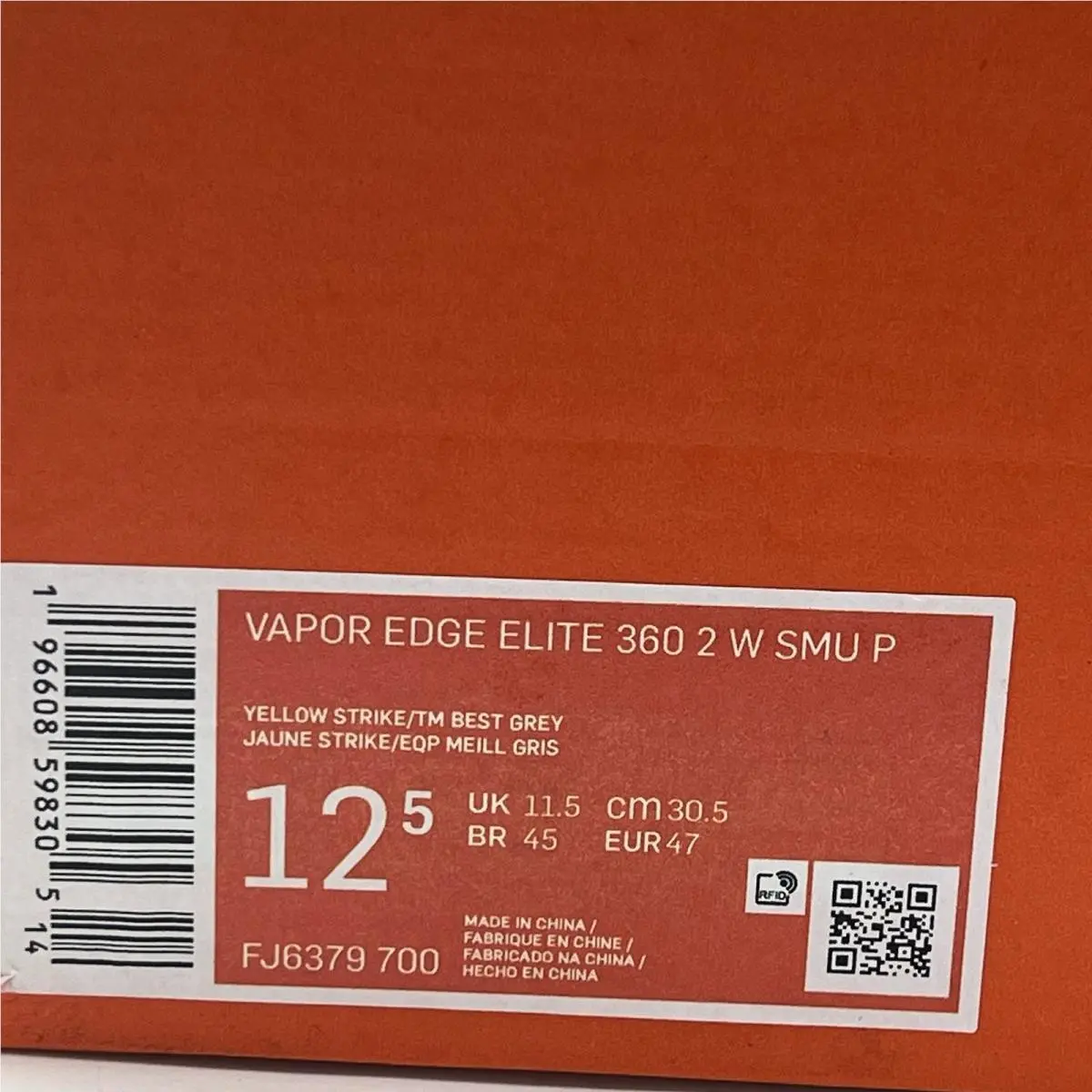 Nike shoes - Nike Vapor Edge Elite 360 2 - FJ6379 700 - Yellow 8