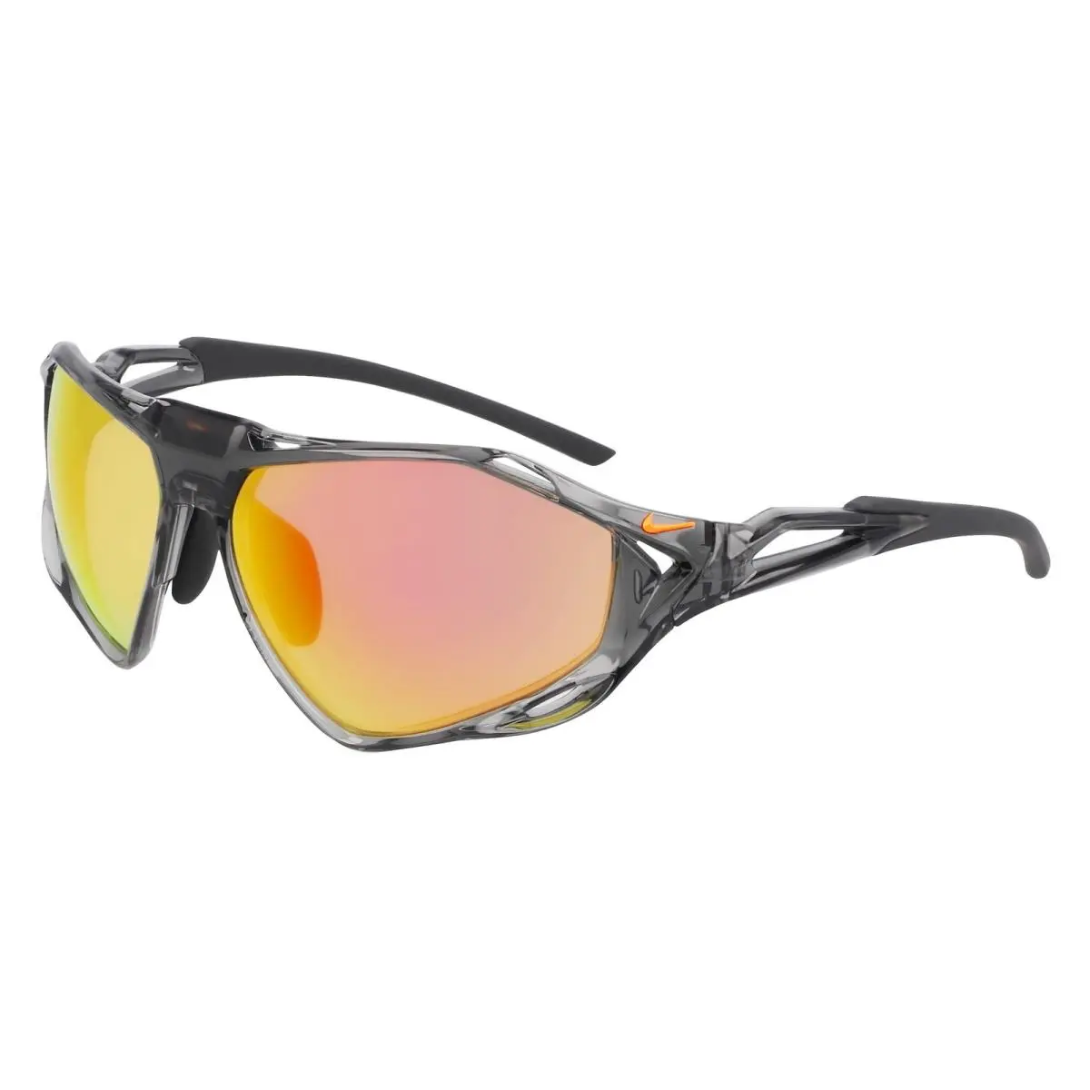Zeus Rise E IF 1113 X Smoke Grey/road Orange Mirror 084 Size 63 Sunglasses by Nike