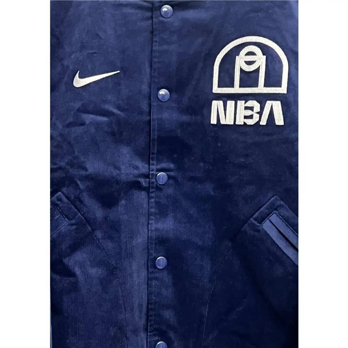 Nike clothing - Nike NBA Trend 31 Basketball Bomber Jacket - FZ7508-492 - Blue Void (UPC: 197602922813) 2
