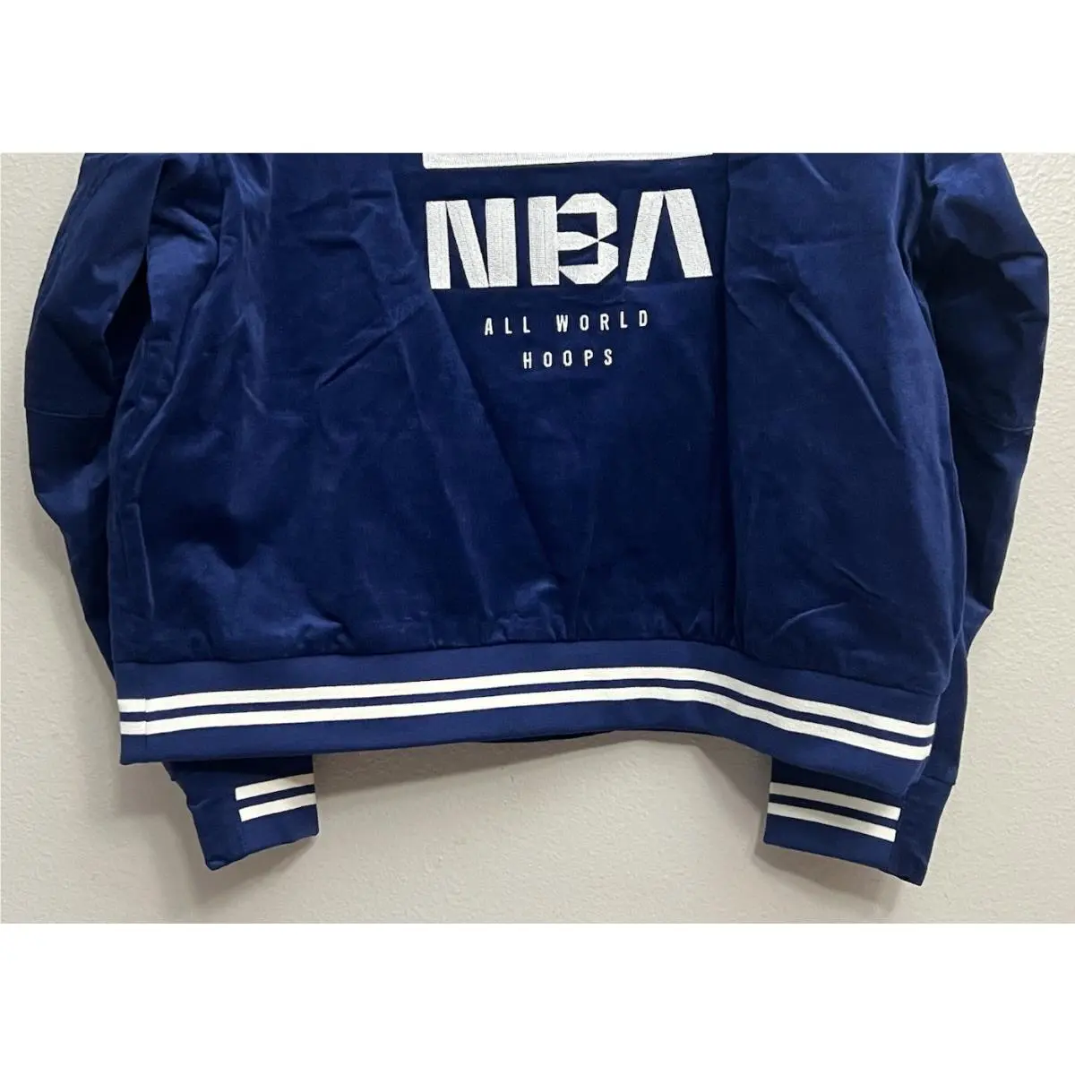 Nike clothing - Nike NBA Trend 31 Basketball Bomber Jacket - FZ7508-492 - Blue Void (UPC: 197602922813) 5