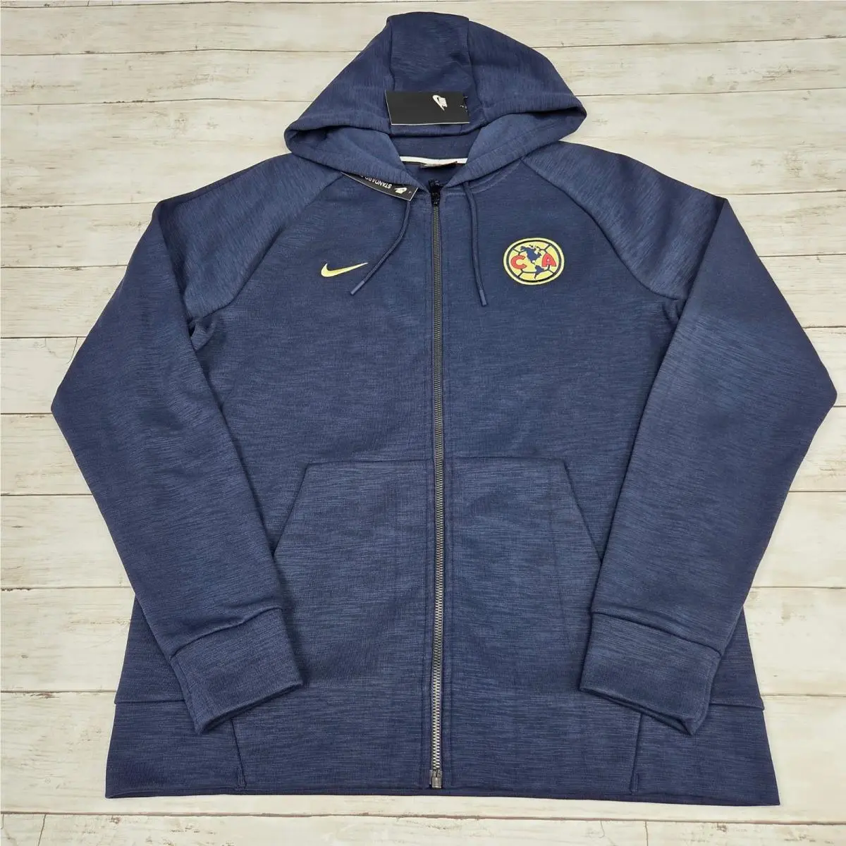 Nike Club America Full Zip Hoodie Mens Medium Navy Blue 919594-451 Soccer Jacket