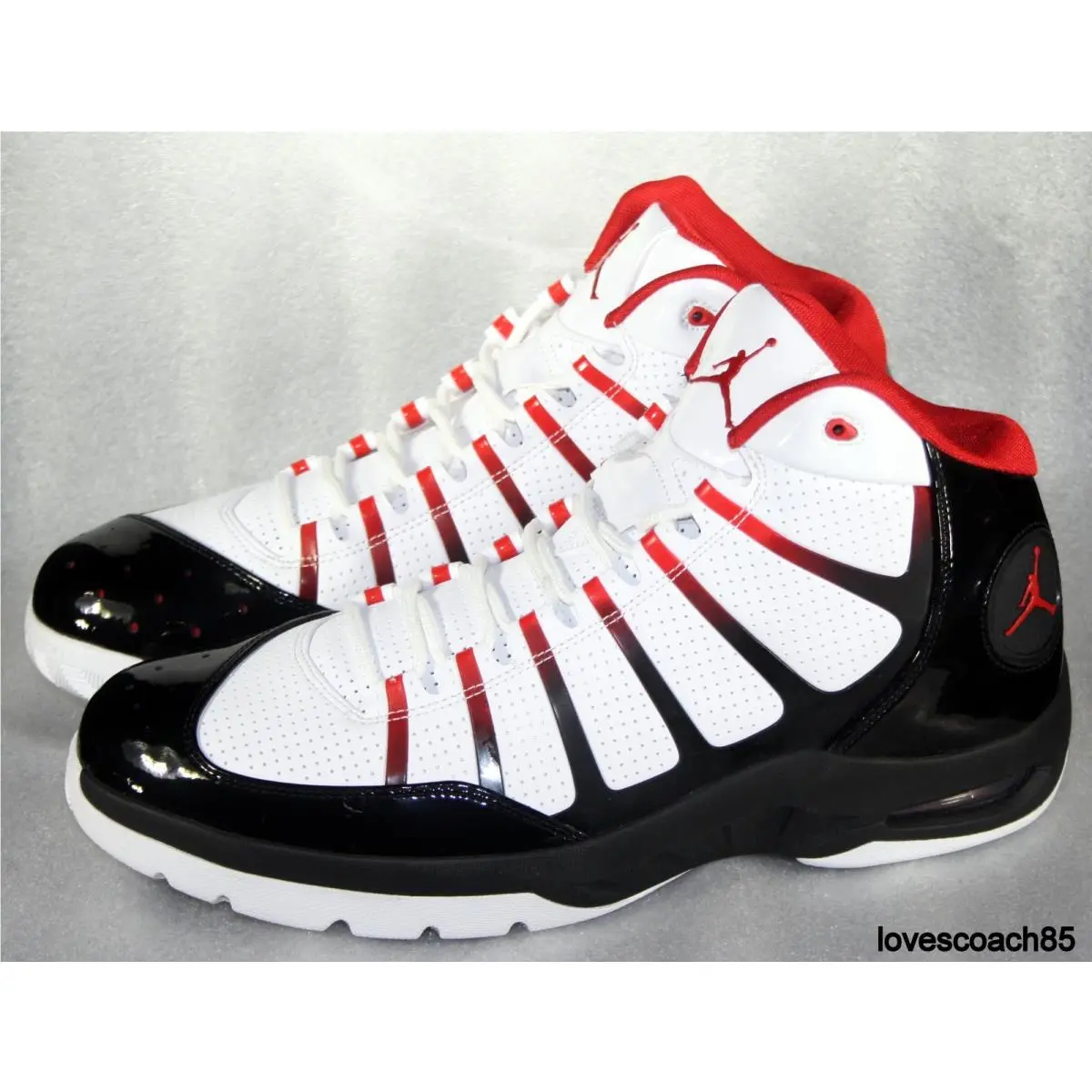 Nike Jordan Play in These F Mens 14 2011 440894-101 White Red Black Retro OG