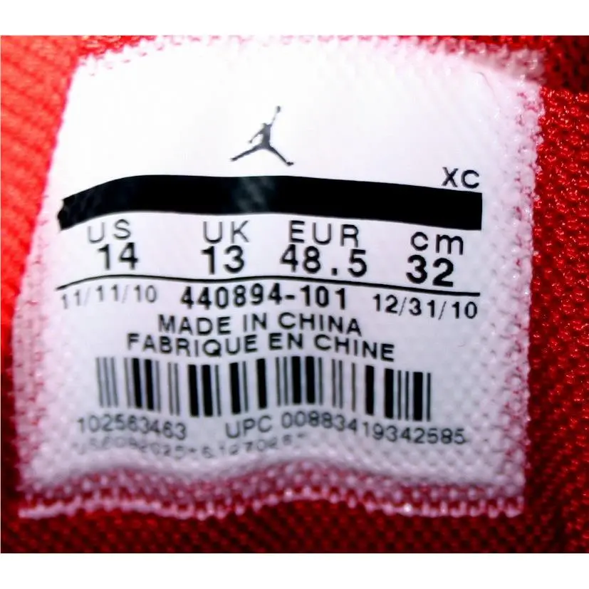 Nike shoes - Jordan Play in These F - 440894-101 - White/varsity red/black (UPC: 883419342585) 8